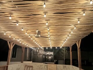 Pemasangan Pergola Kayu Bengkarai dan  Cilling Kayu Galam