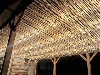 Pemasangan Pergola Kayu Bengkarai dan  Cilling Kayu Galam